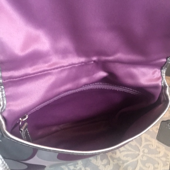 Coach bag purple and grey - Picture 3 of 6